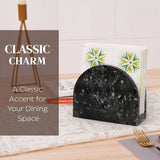 Marble 5" Napkin Holder For Table, Cocktail Napkin Holders, Paper Napkins Holder & Tissue Holder