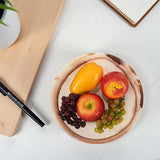 Marble Fruit Bowl for Kitchen Counter White Onyx, Candy Bowl for Fruits
