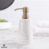 Marble Liquid Soap Dispenser Dish Soap Container for Kitchen Sink - Hand Pump Bottle, Lotion & Foaming Shampoo Dispenser for Bathroom Countertop