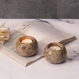Marble Tealight Candles Oceanic Holder Handmade White Votive Candle Holders