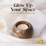 Marble Tealight Candles Oceanic Holder Handmade White Votive Candle Holders