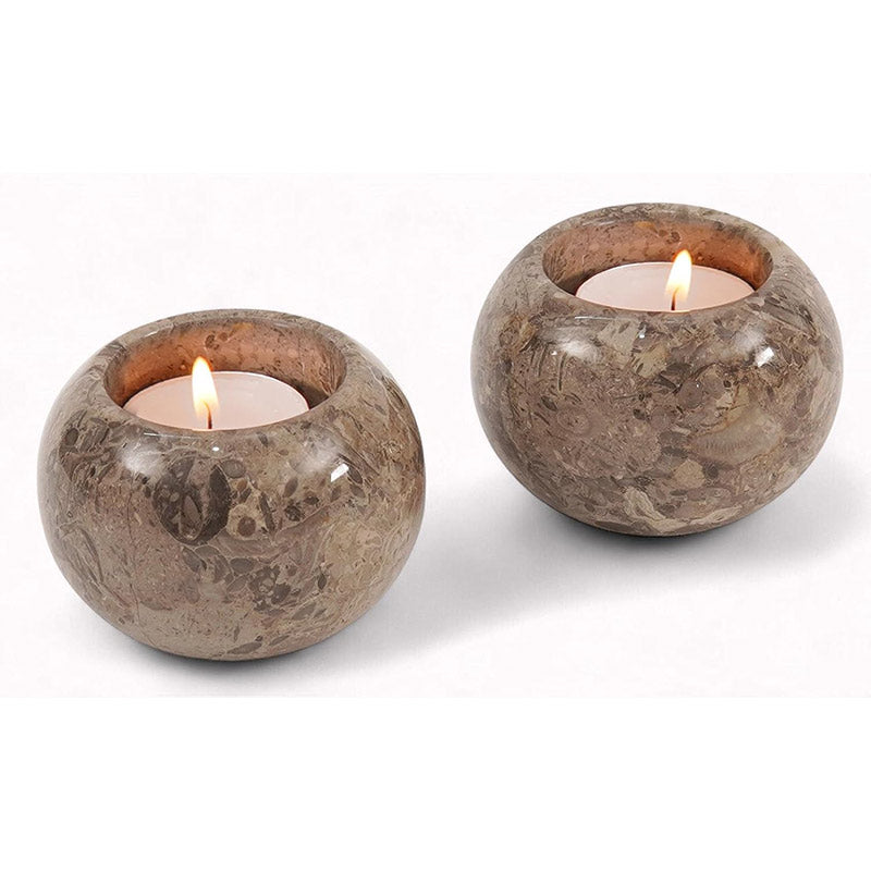 Marble Tealight Candles Oceanic Holder Handmade White Votive Candle Holders