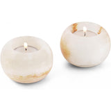 Marble Tealight Candles White Onyx Holder Handmade Votive Candle Holders