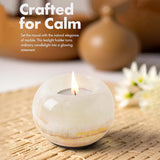 Marble Tealight Candles White Onyx Holder Handmade Votive Candle Holders