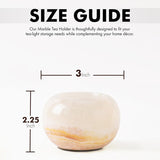 Marble Tealight Candles White Onyx Holder Handmade Votive Candle Holders