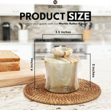 Marble Butter Keeper - Handcrafted French Butter Crock with Lid