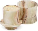 Marble Butter Dish with Lid – French Butter Keeper Crock for Countertop Storage