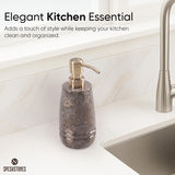 Marble Liquid Soap Dispenser Dish Soap Container for Kitchen Sink - Hand Pump Bottle, Lotion & Foaming Shampoo Dispenser for Bathroom Countertop
