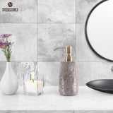 Marble Liquid Soap Dispenser Dish Soap Container for Kitchen Sink - Hand Pump Bottle, Lotion & Foaming Shampoo Dispenser for Bathroom Countertop