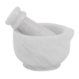Marble Mortar and Pestle Set 2" For Herb Grinder Mortar, Marble Spice - Mini Crusher Bowl