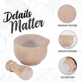 Marble Mortar and Pestle Set 2" For Herb Grinder Mortar, Marble Spice - Mini Crusher Bowl