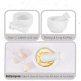 Marble Mortar and Pestle Set 2" For Herb Grinder Mortar, Marble Spice - Mini Crusher Bowl