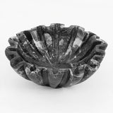 Marble Ruffle Bowl – Scalloped Decorative Bowl for Keys, Fruit, Candy & Tabletop Display