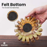 Marble Ruffle Bowl – Scalloped Decorative Bowl for Keys, Fruit, Candy & Tabletop Display
