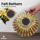 Marble Ruffle Bowl – Scalloped Decorative Bowl for Keys, Fruit, Candy & Tabletop Display