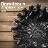 Marble Ruffle Bowl – Scalloped Decorative Bowl for Keys, Fruit, Candy & Tabletop Display