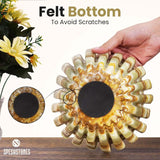 Marble Ruffle Bowl – Scalloped Decorative Bowl for Keys, Fruit, Candy & Tabletop Display