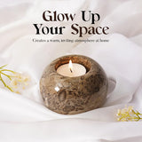 Marble Tealight Candles Oceanic Holder Handmade White Votive Candle Holders