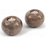 Marble Tealight Candles Oceanic Holder Handmade White Votive Candle Holders