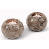 Marble Tealight Candles Oceanic Holder Handmade White Votive Candle Holders