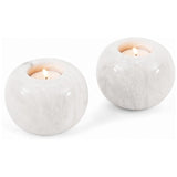 Marble Tealight Candles White Holder Handmade White Votive Candle Holders