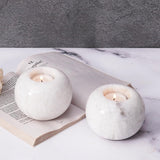 Marble Tealight Candles White Holder Handmade White Votive Candle Holders