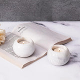 Marble Tealight Candles White Holder Handmade White Votive Candle Holders
