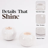 Marble Tealight Candles White Holder Handmade White Votive Candle Holders