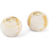 Marble Tealight Candles White Onyx Holder Handmade Votive Candle Holders
