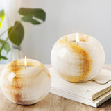 Marble Tealight Candles White Onyx Holder Handmade Votive Candle Holders
