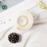 Marble Tealight Candles White Onyx Holder Handmade Votive Candle Holders