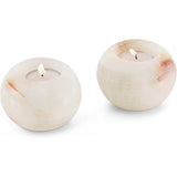 Marble Tealight Candles White Onyx Holder Handmade Votive Candle Holders