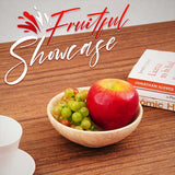 Travertine Fruit Dish for Dining Table & Kitchen Counter - Serving Bowl Home Decor