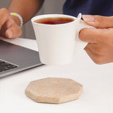 Travertine Star Coasters for Drinks & Coffee Table Décor - Coasters Set of 6 for Home & Kitchen