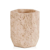 Travertine Marble Wine Bottle Holder & Cooler – Tabletop Stand for Wine Bottles