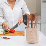 Travertine Utensil Holder For Home & Kitchen Accessories - Cutlery Holders Countertop Organizer