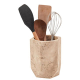 Travertine Utensil Holder For Home & Kitchen Accessories - Cutlery Holders Countertop Organizer