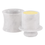 Marble Butter Dish Keeper for Spreadable Butter - Butter Container Kitchenware