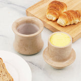 Marble Butter Dish Keeper for Spreadable Butter - Butter Container Kitchenware