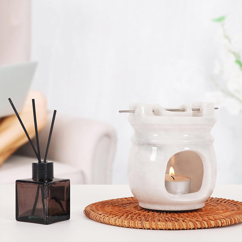 Marble Oil Burner For Room & Home Décor - Wax Warmer Home Fragrance