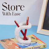 Travertine Pen Holder For School, Office & Desk Accessories