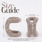 Travertine Pen Holder For School, Office & Desk Accessories