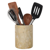 Travertine Utensil Holder For Home & Kitchen Accessories - Cutlery Holders Countertop Organizer