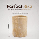 Travertine Utensil Holder For Home & Kitchen Accessories - Cutlery Holders Countertop Organizer