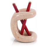Travertine Pen Holder For School, Office & Desk Accessories