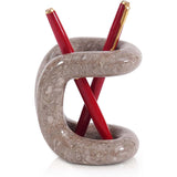 Travertine Pen Holder For School, Office & Desk Accessories