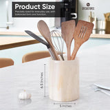White Onyx Utensil Holder For Home & Kitchen Accessories - Cutlery Holders Countertop Organizer