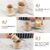 Marble Butter Keeper - Handcrafted French Butter Crock with Lid