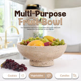 Big serving bowl used for vegetables, cookies, and candies