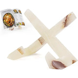 Marble Cookbook Stand for Kitchen Counter 8 Inch Recipe Book Holder